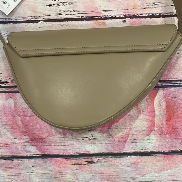 Zara Asymmetric Crossbody Bag Beige NWT - Picture 2 of 12
